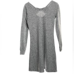 Maurices Grey Cozy Sweater Dress with back bow! Size S - your new favorite!